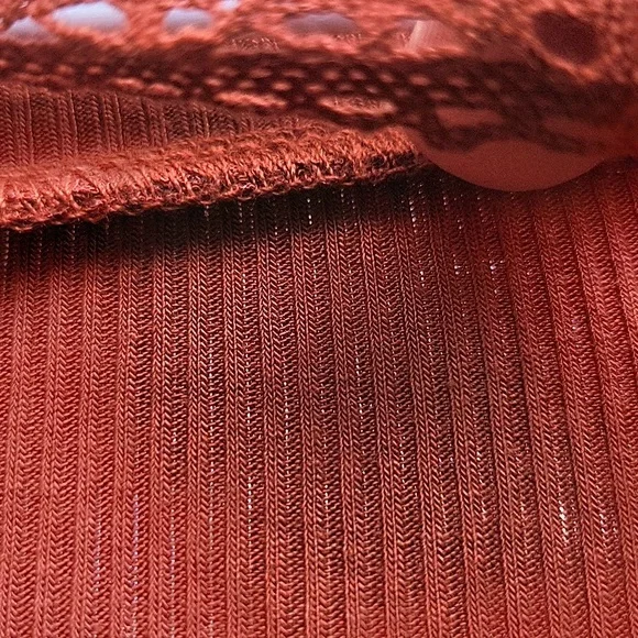 NWT, FREE PEOPLE COWBOY MED TOP in Rust color - Picture 6 of 14